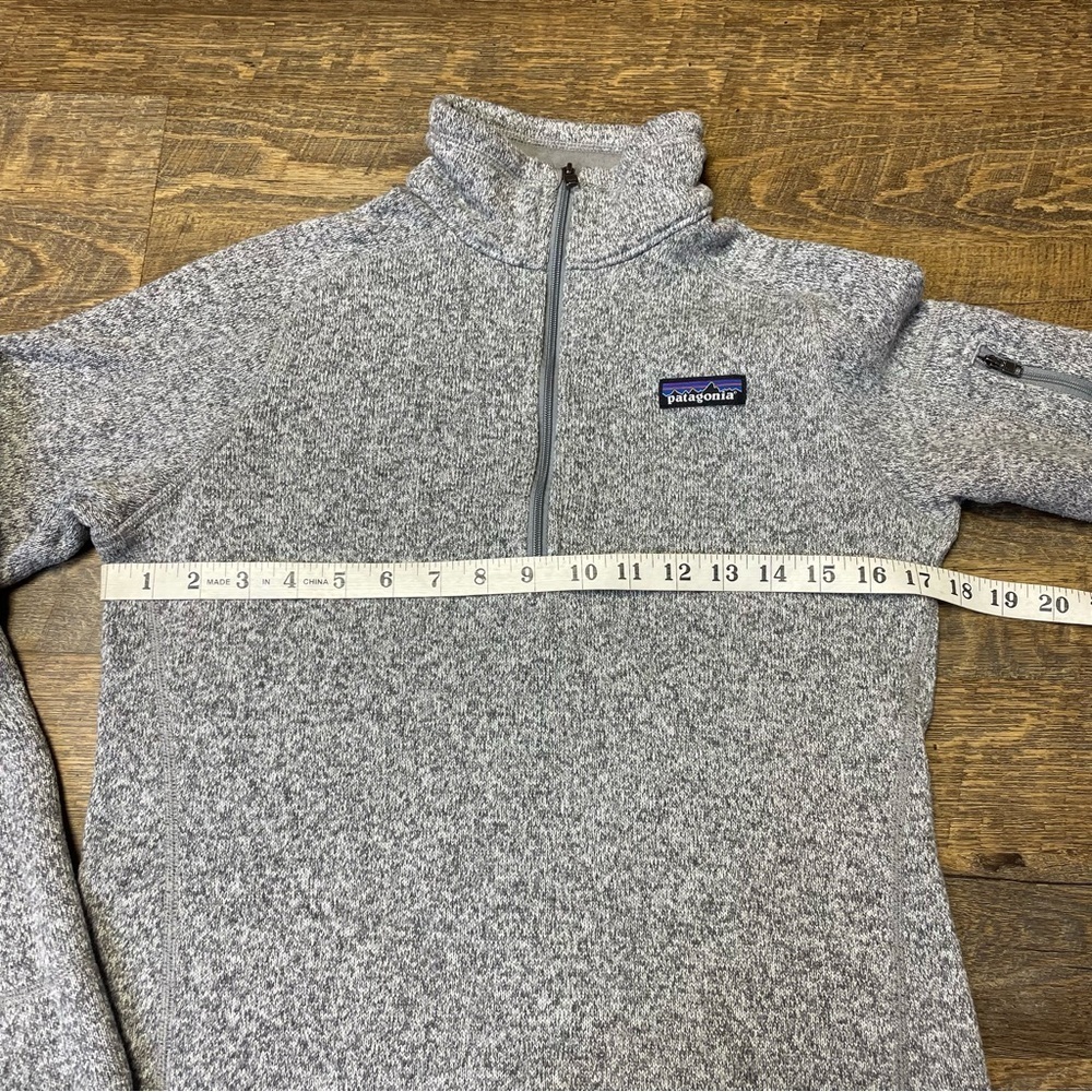 Patagonia Better Sweater Fleece 1/4 Zip Pullover Women's Small Gray Jacket Top - Picture 2 of 10